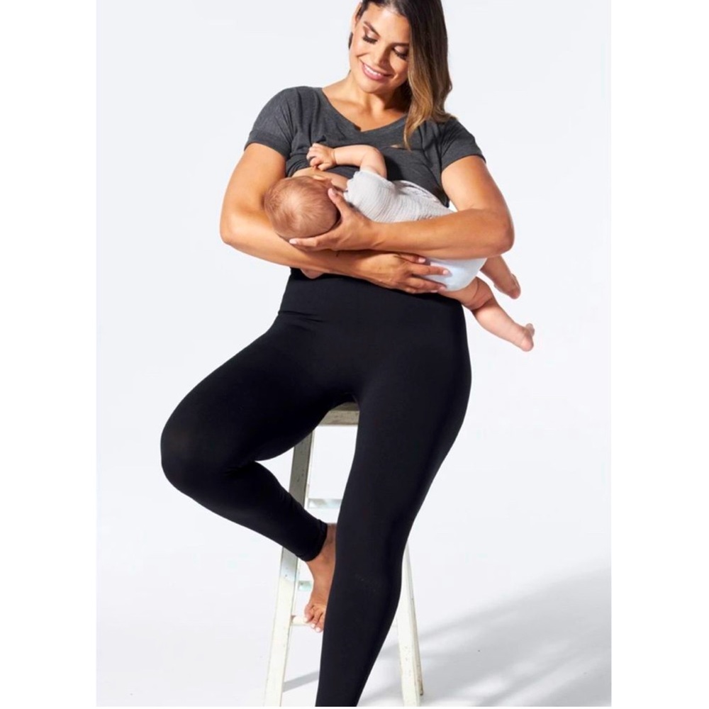 BLANQI Everyday Highwaist Postpartum + Nursing Support Black Legging Size S